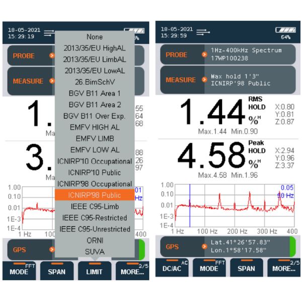 EMF Meter Readings