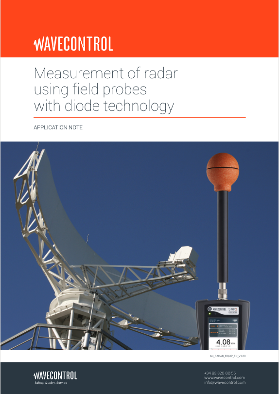 Measurement of radar using field probes with diode technology