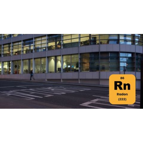Incorporating radon gas montoring into a building automation system