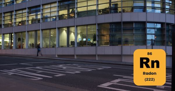 Incorporating radon gas montoring into a building automation system
